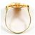 Autre Marque Ehering aus 18K Gelbgold mit Diamant Golden - Ansicht 2