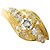 Autre Marque Anello a fascia in oro giallo 18K con diamanti D'oro