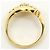 Autre Marque Anello a fascia in oro giallo 18K con diamanti D'oro - vista 3