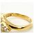 Autre Marque Anello a fascia in oro giallo 18K con diamanti D'oro - vista 6