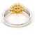 Autre Marque Anello fede in platino e oro giallo 18K con diamante D'oro - vista 4