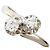 Autre Marque Platin-Bandring mit Diamant