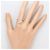 Autre Marque Platin-Bandring mit Diamant - Ansicht 6
