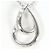 Autre Marque Collana in oro bianco 10K con diamante D'oro