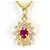 Autre Marque Collana in oro giallo 18K con rubino e diamante D'oro