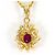Autre Marque Collana in oro giallo 18K con rubino e diamante D'oro - vista 3