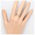 Autre Marque Platin-Bandring mit Diamant - Ansicht 6
