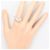 Autre Marque Platin-Ring mit Diamant - Ansicht 6