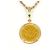 Autre Marque Collana in oro giallo con smeraldo D'oro