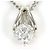 Autre Marque Collana in platino PT900 con diamante da 0.45ct