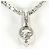 Autre Marque Platinhalskette mit Diamant - Ansicht 3