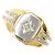 Autre Marque Anello fede in platino PT900 e oro giallo 18K con diamante da 0,20ct D'oro
