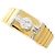 Autre Marque Ehering aus Platin und Gelbgold mit Diamant Golden