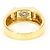 Autre Marque Ehering aus Platin und Gelbgold mit Diamant Golden - Ansicht 4