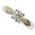 Autre Marque Platin-Bandring mit 0.503ct Diamant