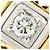 Autre Marque Ehering aus Platin und Gelbgold mit Diamant Golden - Ansicht 2