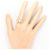 Autre Marque Ehering aus Platin und Gelbgold mit Diamant Golden - Ansicht 7