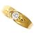 Autre Marque Ringband aus 18K Gelbgold mit Diamant Golden