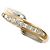 Autre Marque Anello fede elegante in diamanti 18K D'oro
