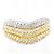 Autre Marque Anello fede elegante in platino e oro 18K D'oro