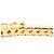 Autre Marque Bracciale con ciondoli in oro giallo 14K e diamanti D'oro - vista 4