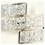 Autre Marque Platin 900 Bandring mit Diamant - Ansicht 2
