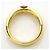 Autre Marque Anello a fascia in oro giallo 18K con diamante brown Marrone D'oro - vista 3