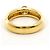 Autre Marque Anello a fascia in oro giallo 18K con diamante brown Marrone D'oro - vista 4