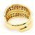 Autre Marque Ringband aus 18K Gelbgold mit Diamant Golden - Ansicht 4