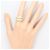 Autre Marque Ringband aus 18K Gelbgold mit Diamant Golden - Ansicht 7