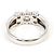 Autre Marque Eleganter Platin-Diamant-Bandring - Ansicht 4