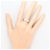 Autre Marque Eleganter Platin-Diamant-Bandring - Ansicht 7