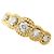 Autre Marque Anello a fascia in oro 18K con diamante D'oro