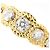 Autre Marque Anello a fascia in oro 18K con diamante D'oro - vista 2