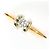 Autre Marque Goldbandring aus 18K Gold mit Diamant Golden
