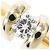 Autre Marque Goldbandring aus 18K Gold mit Diamant Golden - Ansicht 2