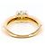 Autre Marque Goldbandring aus 18K Gold mit Diamant Golden - Ansicht 4