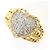Autre Marque Anello fede in platino PT900 e oro giallo 18K con diamanti D'oro