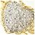 Autre Marque Anello fede in platino PT900 e oro giallo 18K con diamanti D'oro - vista 2