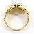 Autre Marque Anello fede in platino PT900 e oro giallo 18K con diamanti D'oro - vista 3