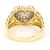 Autre Marque Anello fede in platino PT900 e oro giallo 18K con diamanti D'oro - vista 4
