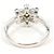 Autre Marque Anillo Alianza de Platino con Diamantes - vista 4