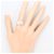 Autre Marque Platin-Bandring mit Diamant - Ansicht 6