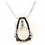 Autre Marque Colar elegante em ouro branco 18K com opala e diamantes Dourado - vista 5