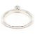 Autre Marque PT900 Platin-Ehering mit Diamant - Ansicht 4
