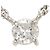 Autre Marque Platinhalskette mit Diamantanhänger
