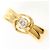 Autre Marque Ringband aus 18K Gelbgold mit Diamant Golden