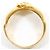 Autre Marque Ringband aus 18K Gelbgold mit Diamant Golden - Ansicht 3