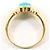 Autre Marque Ring aus 18K Gelbgold mit Türkisstein Golden - Ansicht 3