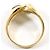 Autre Marque Ehering aus 18K Gelbgold und Platin mit Diamant Golden - Ansicht 3